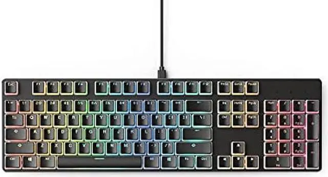 Alt view image 6 of 6 - Glorious Aura V2 (Black) - PBT Pudding Keycaps for Mechanical Keyboards - ANSI (US), ISO Compatible - Supports Full Size, TKL, 75%, 60% Layouts
