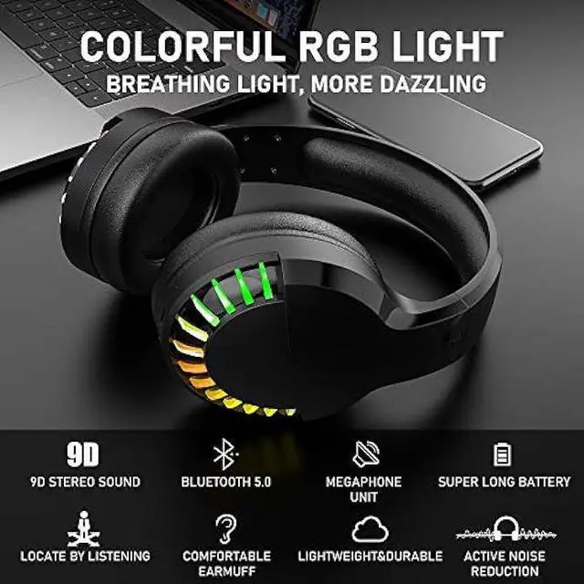 Alt view image 6 of 8 - Wireless Gaming Keyboard Mouse Bluetooth Headset Kit with 16 RGB Backlit Rechargeable Battery Metal Mechanical Ergonomic Waterproof Dustproof Removable Palm Rest for Laptop PC Gamer(Rainbow RGB)