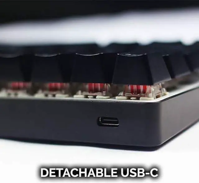 Alt view image 3 of 6 - Whirlwind FX Atom 60% Gaming Keyboard: Interactive and Customizable Lighting  Immersive, Reactive RGB Experience (Blue Clicky)