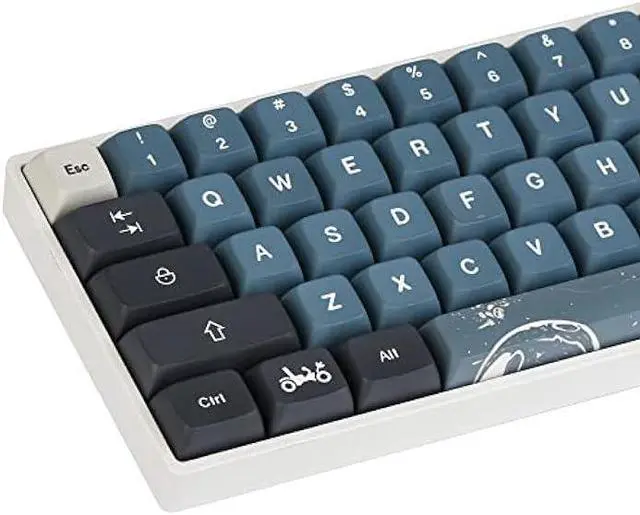 Mosptnspg Apollo XDA Keycaps 60 Percent, 83-Keys PBT Dye