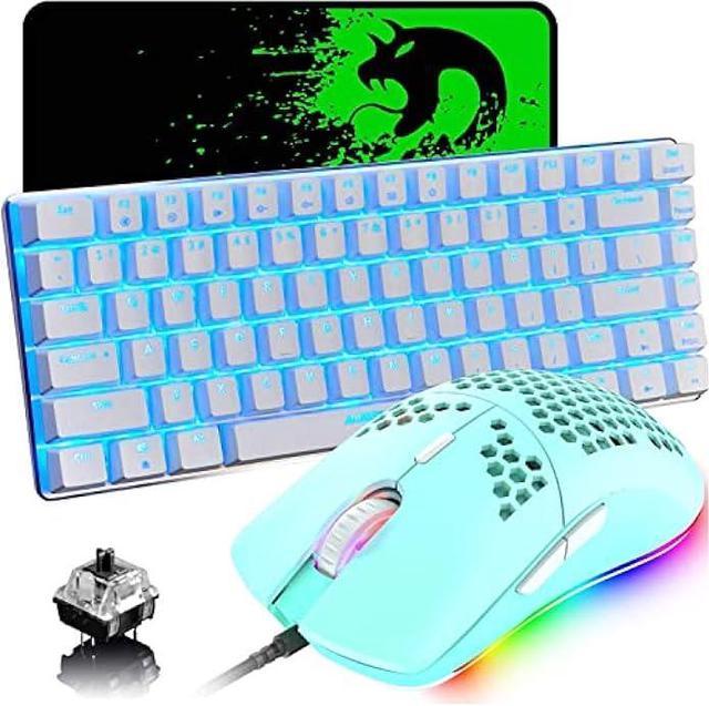 Wired Gaming Mouse LED Light USB Mouse with Honeycomb Shell 6400 DPI Gaming  Mice