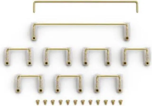 Main image of Glorious Keyboard Stabilizer GSV2 Kit for Mechanical Keyboards, Gold Wire and Premium Polymer, MX Compatible, Easy Screw-in, PCB Mount, Enhanced Sound on GMMK 2, PRO & Numpad (2u, 6.25u, and 7u)