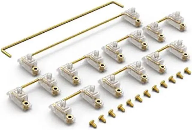 Alt view image 3 of 3 - Glorious Keyboard Stabilizer GSV2 Kit for Mechanical Keyboards, Gold Wire and Premium Polymer, MX Compatible, Easy Screw-in, PCB Mount, Enhanced Sound on GMMK 2, PRO & Numpad (2u, 6.25u, and 7u)