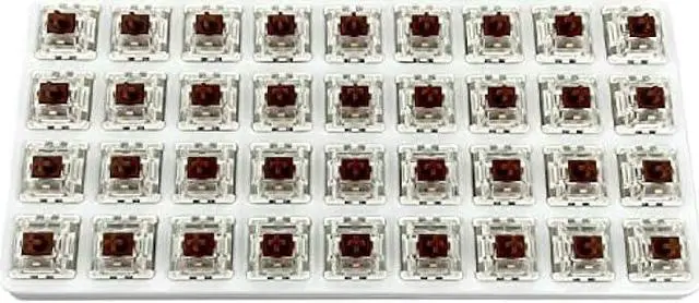 Alt view image 5 of 6 - kutethy Gateron G Brown Pro Switches Pre-lubed 3pin RGB SMD Tactile for Gaming Mechanical Keyboard (72 Pcs, Brown)