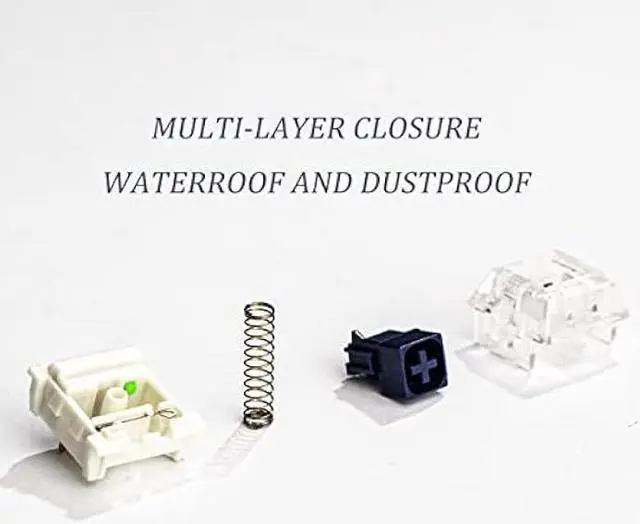 Alt view image 3 of 7 - 65 Pack Kailh Box Switch Navy RGB SMD for Mechanical Gaming Keyboard 3 pin Switches IP56 Water-Proof Compatible Cherry MX Switches