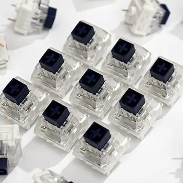 Alt view image 5 of 7 - 65 Pack Kailh Box Switch Navy RGB SMD for Mechanical Gaming Keyboard 3 pin Switches IP56 Water-Proof Compatible Cherry MX Switches