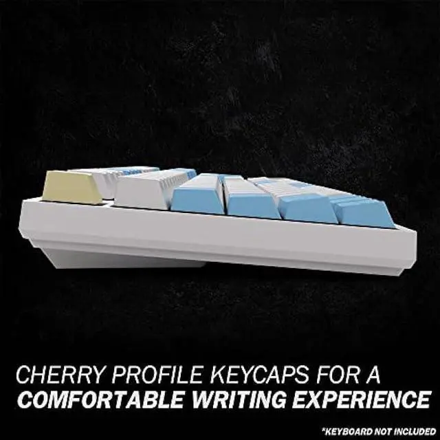 Alt view image 3 of 7 - HK GAMING Custom Keycaps | Dye Sublimation PBT Keycap Set for Mechanical Keyboard | 139 Keys | Cherry Profile | ANSI US-Layout | Compatible with Cherry MX, Gateron, Kailh, Outemu | Pegaso