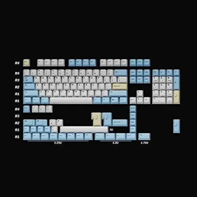 Alt view image 4 of 7 - HK GAMING Custom Keycaps | Dye Sublimation PBT Keycap Set for Mechanical Keyboard | 139 Keys | Cherry Profile | ANSI US-Layout | Compatible with Cherry MX, Gateron, Kailh, Outemu | Pegaso