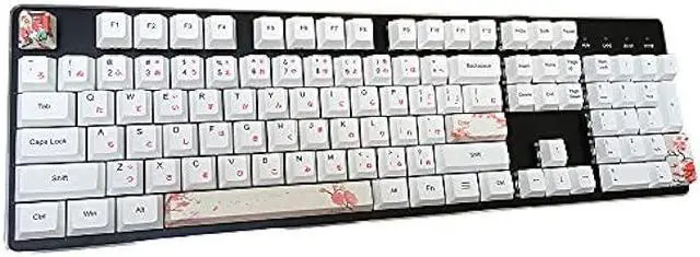 Main image of Benemate 4 Keycap Set, Dye-subbed PBT Keycaps, OEM Keycaps, Spacebar Keycap, Esc Keycap Enter Keycaps for DIY Cherry MX Gaming Mechanical Keyboard, Sakura