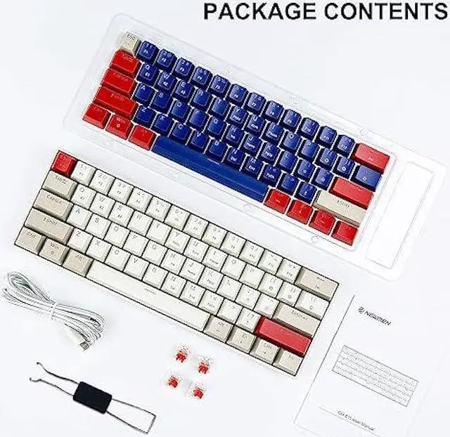 Alt view image 6 of 6 - Newmen GM610 Pro Compact Mechanical Gaming Keyboard Bluetooth/Wireless 2.4G/Wired Backlit Hot Swappable Mechanical Keyboard Brown Switch(Triple Mode)