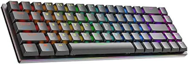 Main image of Ranked G65 Guardian 65% | Full Aluminum Frame | Ultra Slim Hot Swappable Mechanical Gaming Keyboard | 68 Keys Multi Color RGB LED Backlit for PC/Mac Gamer (Black, Gateron Low Profile Blue)