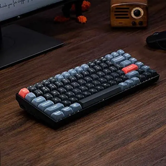 Alt view image 6 of 7 - Keychron K2 Pro QMK/VIA Wireless Mechanical Keyboard, Hot-Swappable K Pro Brown Switch with 75% Layout Custom Programmable Macro, RGB Backlight, PBT Keycaps Wired Keyboard for Mac Windows Linux
