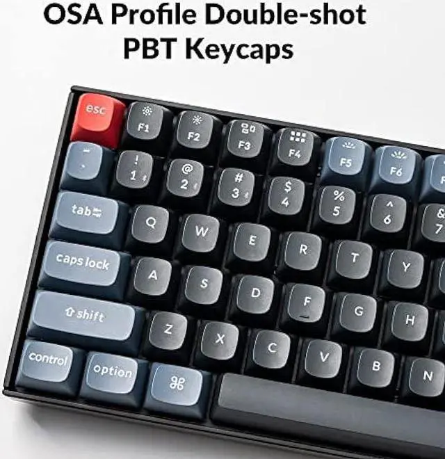 Alt view image 7 of 7 - Keychron K2 Pro QMK/VIA Wireless Mechanical Keyboard, Hot-Swappable K Pro Brown Switch with 75% Layout Custom Programmable Macro, RGB Backlight, PBT Keycaps Wired Keyboard for Mac Windows Linux