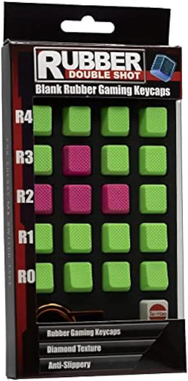Main image of TAI-HAO Blank Rubber Gaming Keycaps : Blank No.3 Compatible with All MX Types Keyboards
