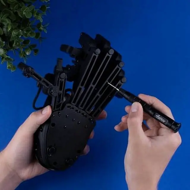 Alt view image 3 of 5 - AZERON Cyborg Compact Gaming Keypad  Programmable One-Handed Gaming Keyboard for PC Gaming with Analog Thumbstick and 29 Programmable Keys  3D Printed Keypad for Righties (Black)
