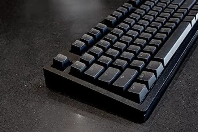 Alt view image 5 of 7 - ikbc MF87 v3 RGB LED Backlit Mechanical Keyboard with Cherry MX Blue Switch for Windows and Mac, TKL Computer Keyboards with PBT Double Shot Keycaps, CNC Aluminum Black Color Case, ANSI/US