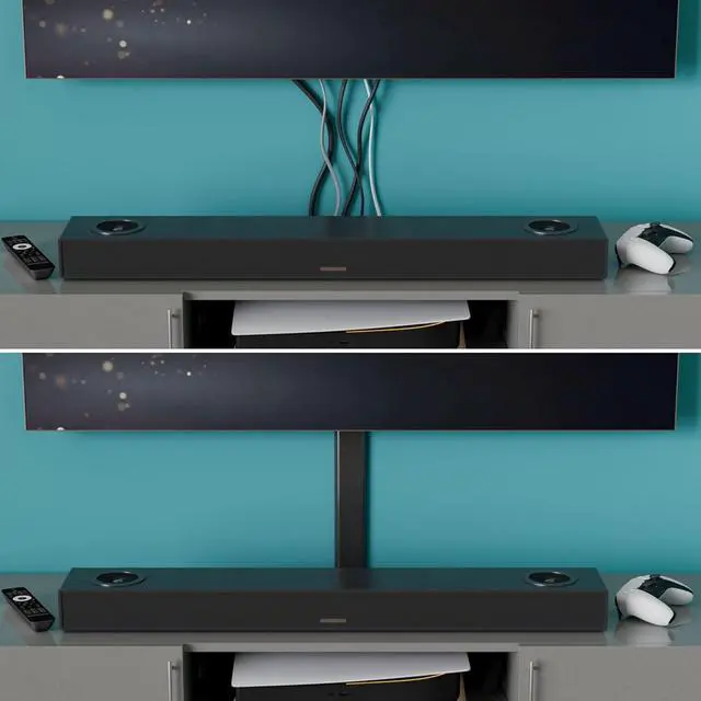 Alt view image 4 of 7 - D-Line TV Wall Mount Cord Hider, Hide Mounted TV Cables, Wire Covers, Self Adhesive Cover for Cords, Paintable, Low Profile, Seamless Cable Raceway - 2.36in W x 0.59in H x 15.7in L - Black