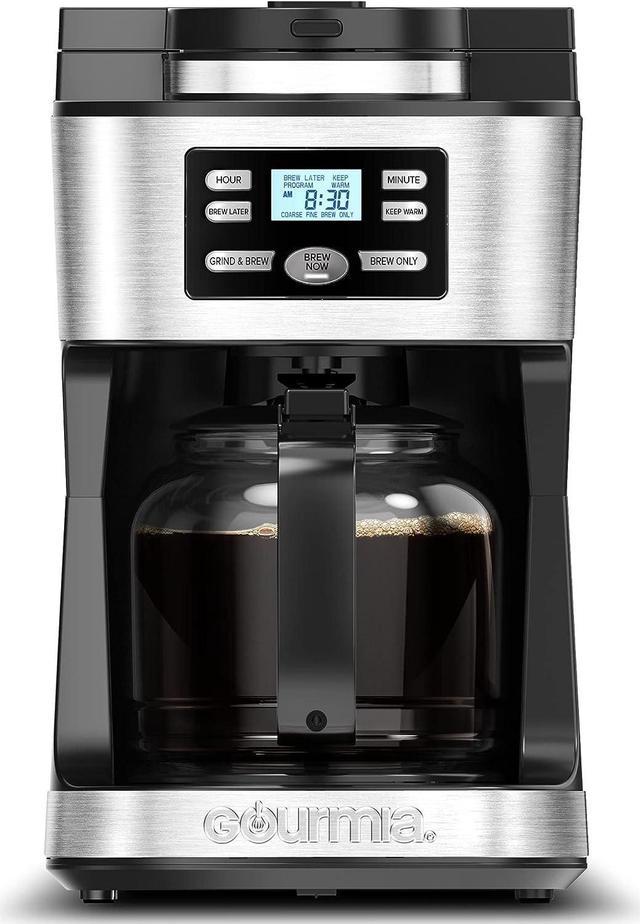 Coffee Machine, Gourmia GCM3282 12 Cup One-Touch Switch Coffee Maker with  Auto Keep Warm