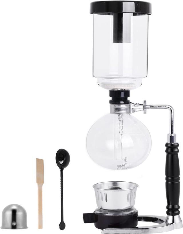 5-Cup Unique Syphon Coffee Maker Tabletop Glass Vacuum Siphon