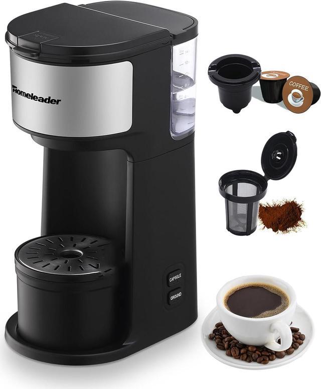  Single Serve Coffee Maker for K Cup & Ground Coffee, 6