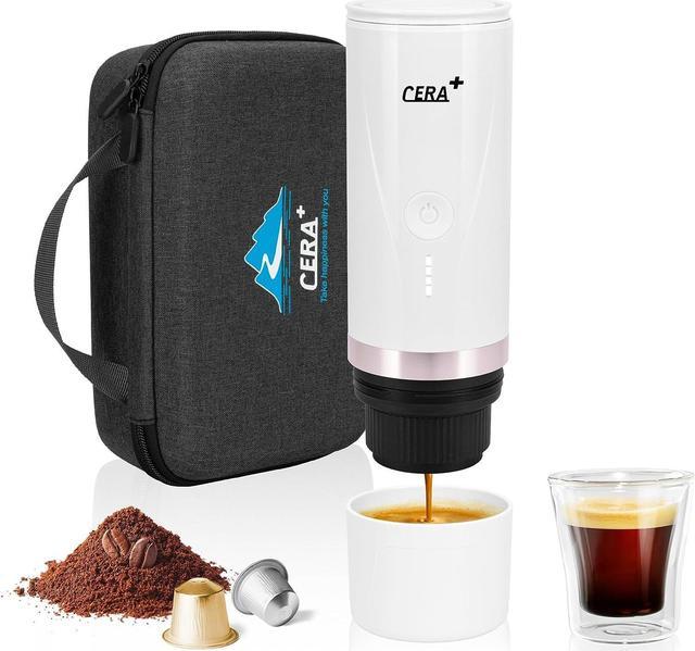 Portable Espresso Machine Fast Heating Small Electric Coffee Maker  Compatible Ground Coffee NS Pods Compact Espresso Machine