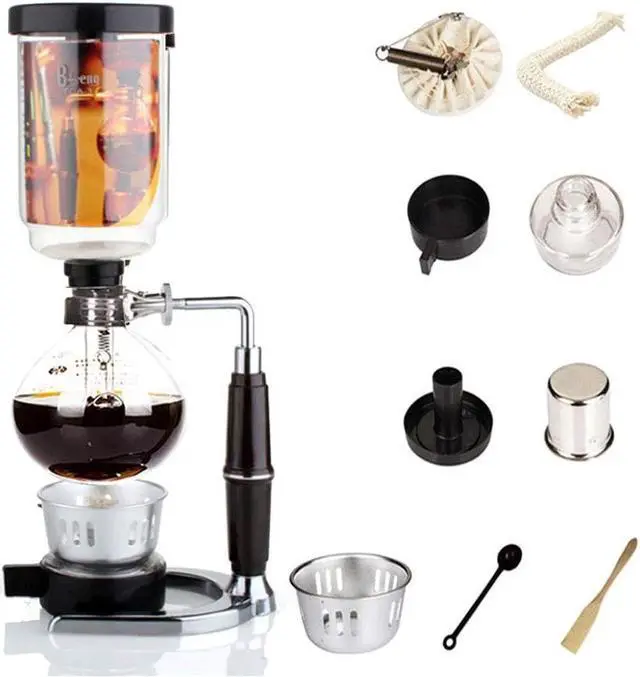 Main image of Siphon Coffee Maker Japanese Style Vacuum Glass Siphon Pot Percolators 1-3 Cups Siphon Coffee Maker