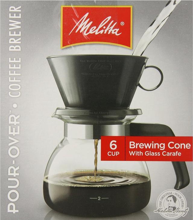 Melitta Porcelain Pour Over Cone Coffee Brewer