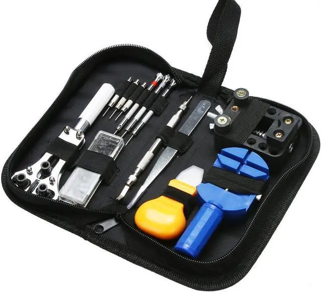 Alt view image 2 of 7 - Professional Watch Repair Tool Kit - 499pcs Watch Case Press Battery Replacement Watch Back Case Opener