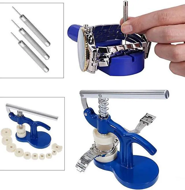 Alt view image 5 of 7 - Professional Watch Repair Tool Kit - 499pcs Watch Case Press Battery Replacement Watch Back Case Opener