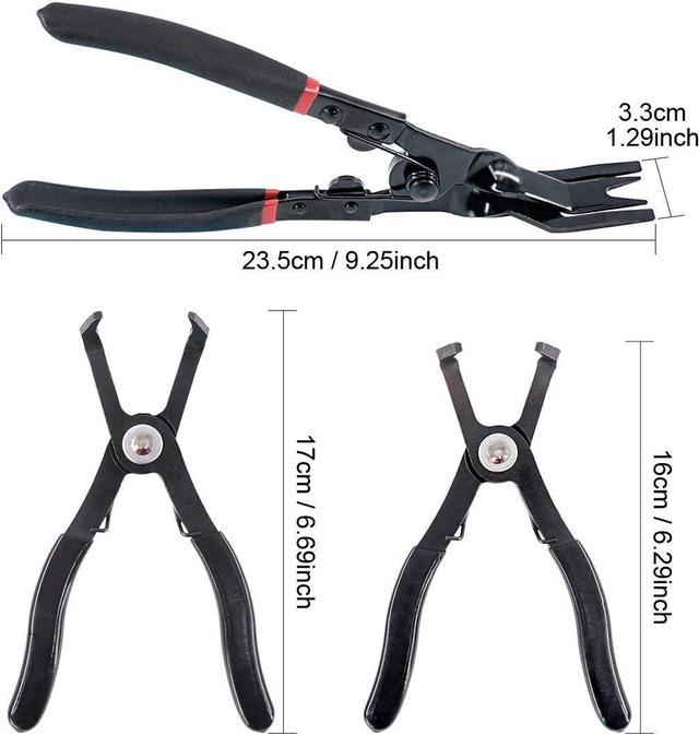 Swpeet 3Pcs Body Clip Removal Pliers Set, Including 30 Degree and