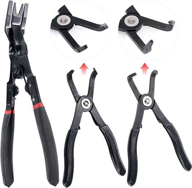 Swpeet 3Pcs Body Clip Removal Pliers Set, Including 30 Degree and 80 Degree  Push Pin Pliers