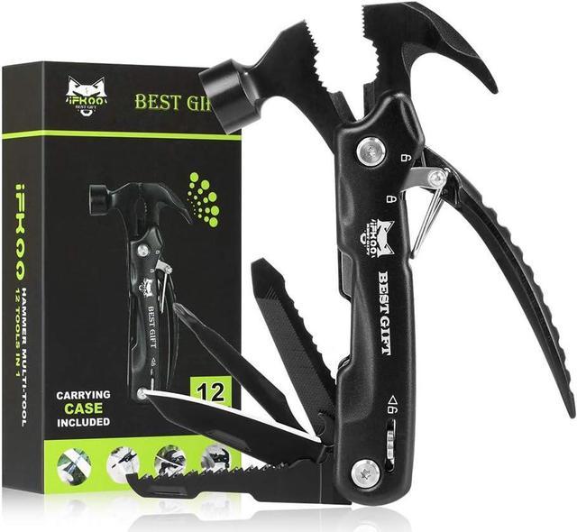 Father's Day Gifts for Dad, IFKOO Hammer 12 in1 Multitool, Gifts for Men Him,  Gifts for Dad Who Have Everything, Gifts for Dad Who Want Nothing, Small  Gadget for Dad Men 