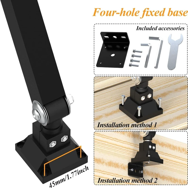 Alt view image 4 of 7 - 16W 120V LED Machine Work Light, Waterproof Aluminum Long Arm for CNC Lathe & Drill
