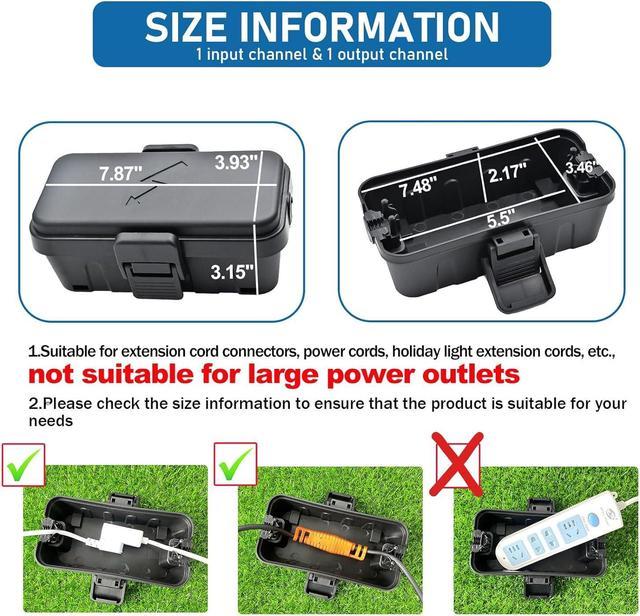 1PCS Weatherproof Electrical Connection Box, Outdoor Electrical