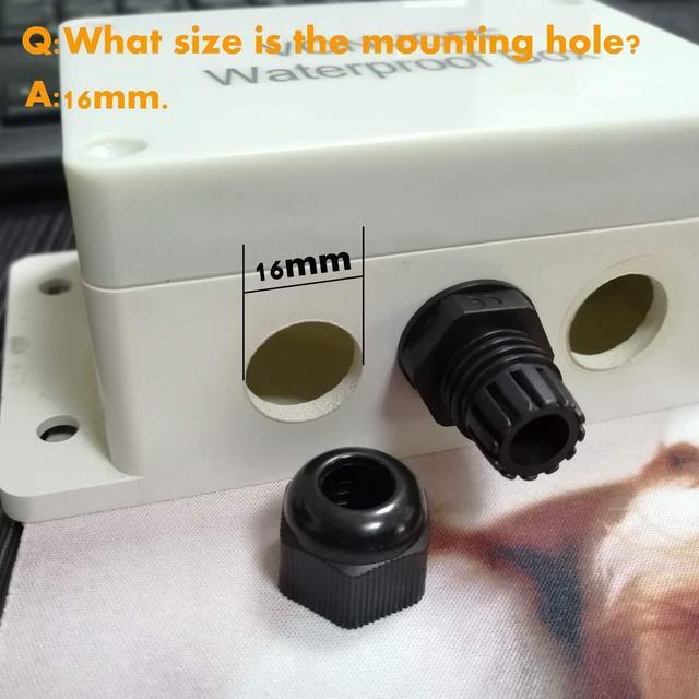 Alt view image 3 of 6 - Laisomeke 200x100x70mm Outdoor Junction Box with Plastic Latch, Universal IP67 Waterproof Project Electrical Box DIY Electrical Enclosure, Plastic Transparent Cover Electrical Box 7.9x3.9x2.8 inches