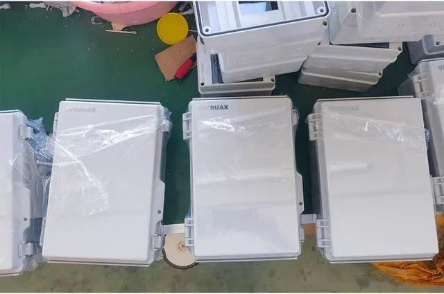 Alt view image 2 of 6 - Waterproof Electrical Enclosure Box ip67 Outdoor Junction Box Plastic ABS and Project Box (Grey, 11.8"×7.9"×5")