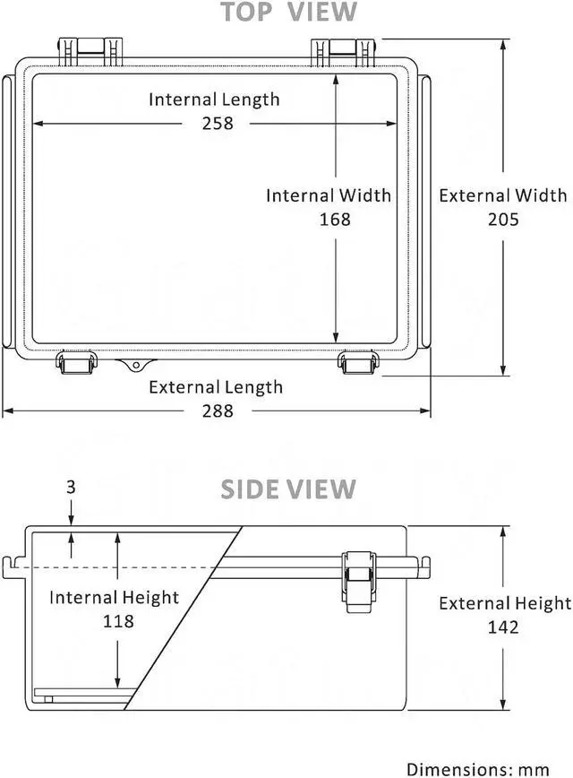 Alt view image 3 of 6 - Gratury Junction Box, IP67 Waterproof Plastic Enclosure for Electrical Project, Hinged Grey Cover, Includes Mounting Plate and Wall Bracket