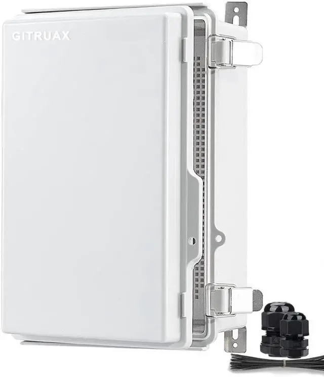 Main image of Waterproof Electrical Enclosure Box ip67 Outdoor Junction Box Plastic ABS and Project Box (Grey, 11.8"×7.9"×5")