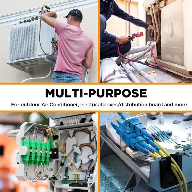 Alt view image 5 of 6 - 1/2 Inch Liquid Tight Connector NPT Non-Metallic for PVC Electrical Flexible Conduit Fittings, 180 Degree Straight, UL Listed for Home Outdoor Tubes Tools, Grey (100-Pack)