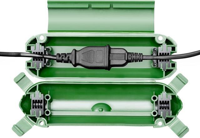 WELKIN 1-Pack Outdoor Extension Cord Cover, Water-Resistant Electrical  Connection Box, Fits AWG12-18 Cords, Protects Outdoor Outlets, Plugs,  Sockets, Holiday String Lights, Power Tools (Green) 