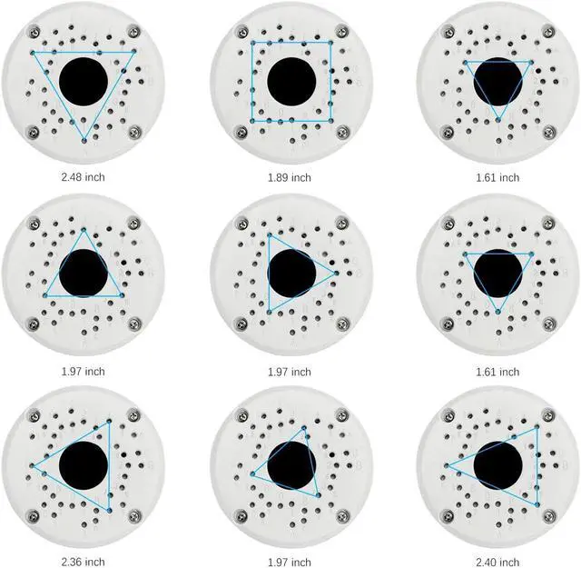 Alt view image 4 of 7 - (New Upgrade) Security Camera Junction Box,Universal IP Camera Mount,Security Camera Bracket Outdoor,Metal Aluminum Waterproof Security Camera Mount,Blink Camera Mount