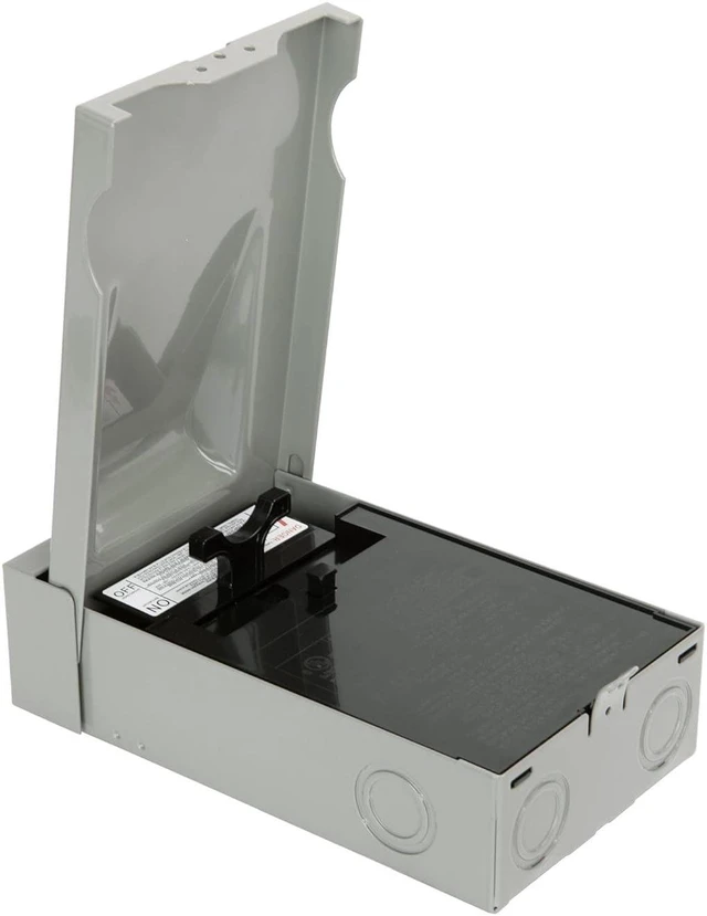 Main image of WeCooper Disconnect Switch, Non-Fused,60A 2Pole 3Wire 1Phase 240VAC A/C,Pull Out,Metal,Grey