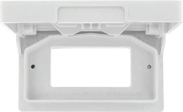 Alt view image 7 of 7 - RV Exterior Power Outlet Cover Plate | For GFI/GFCI Receptacles | Weatherproof Seal (White)