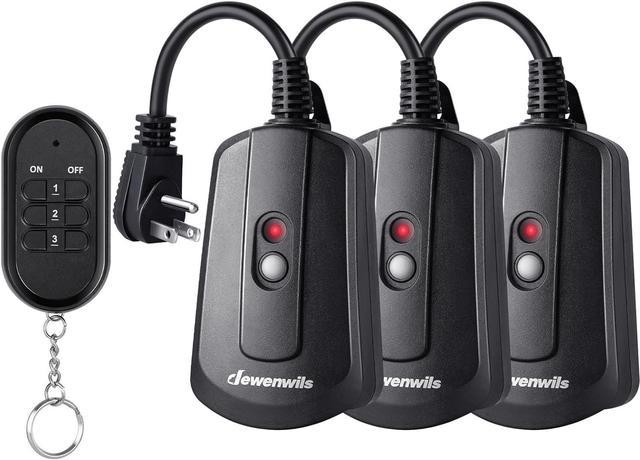 DEWENWILS Outdoor Wireless Remote Control Outlet Kit, Waterproof