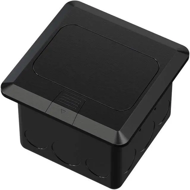 Alt view image 2 of 6 - KYHSHJ Pop Up Floor Electrical Outlet with 20 Amp Stainless Steel GFCI Tamper Receptacle Outlet, Corrosive Resistant HardwareETL Listed,Black