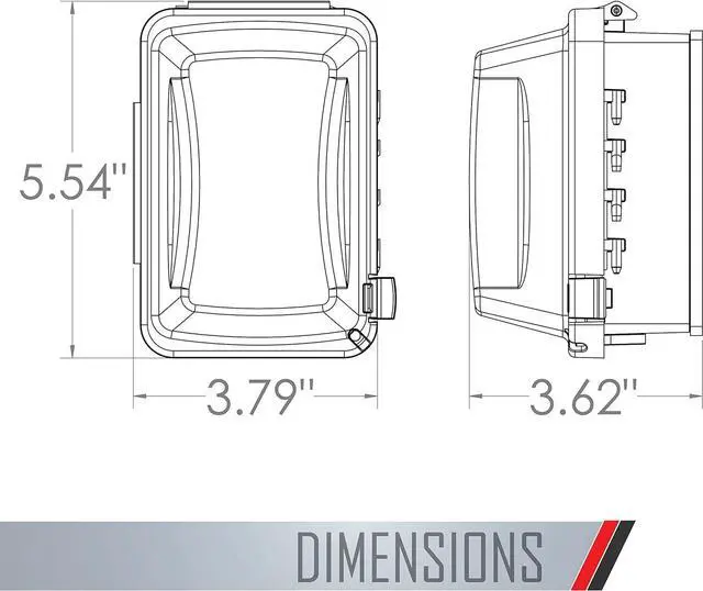 Alt view image 2 of 7 - TayMac MM510C Single-Gang Horizontal/Vertical Weatherproof Receptacle Cover, 3.75 Inches Deep, Clear