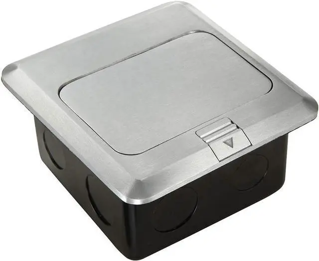 Alt view image 2 of 6 - Pop Up Floor Electrical Outlet Kitchen Countertop UL Listed Pop Out GFCI Receptacle Box Cover with Waterproof Socket 20A Silver