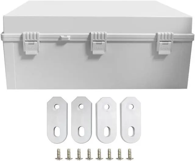 Alt view image 4 of 7 - Electric Junction Box Large (19.69 x 15.75 x 7.87) Inches, Waterproof Outdoor Weatherproof Plastic Enclosure Box with Cover for Electronics, Dustproof, Watertight, Heavy-Duty Device Housing