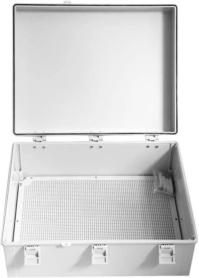 Alt view image 5 of 7 - Electric Junction Box Large (19.69 x 15.75 x 7.87) Inches, Waterproof Outdoor Weatherproof Plastic Enclosure Box with Cover for Electronics, Dustproof, Watertight, Heavy-Duty Device Housing