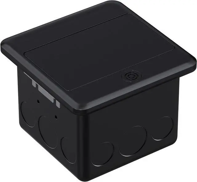 Alt view image 4 of 7 - Pop Up Floor Outlet Covers Box with 15 Amp Stainless Steel GFCI Tamper Resistant Rceptacle Outlet, ETL Listed, Black